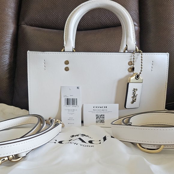 NWT Coach Rogue 26 Chalk White - Picture 1 of 13